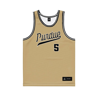 Purdue - NCAA Women's Basketball : Taylor Feldman - Gold Basketball Jersey-0
