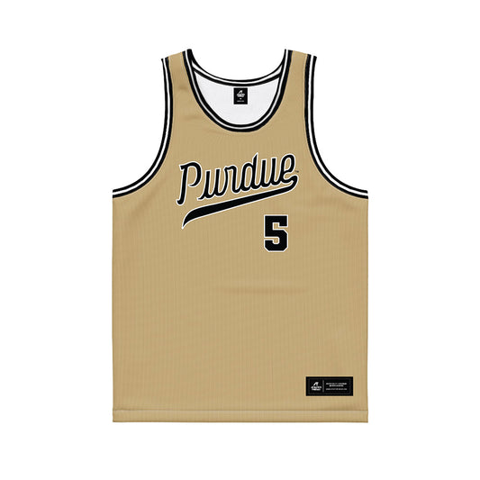 Purdue - NCAA Women's Basketball : Taylor Feldman - Gold Basketball Jersey-0