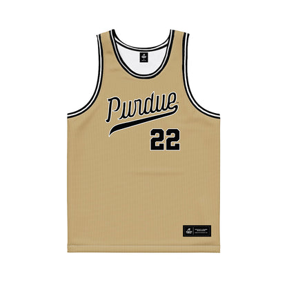 Purdue - NCAA Women's Basketball : Kendall Puryear - Gold Basketball Jersey-0