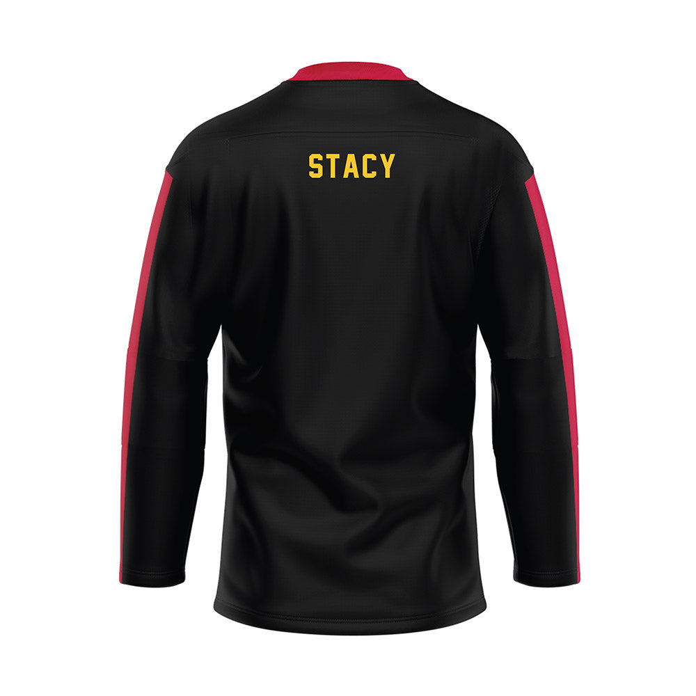 Ferris State - STUNT : Emma Stacy - Black Hockey Jersey-1
