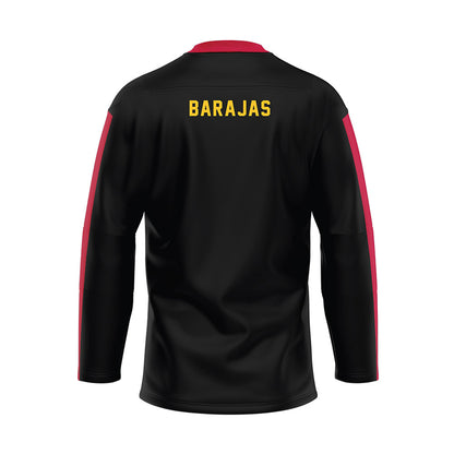 Ferris State - STUNT : Gianna Barajas - Black Hockey Jersey-1