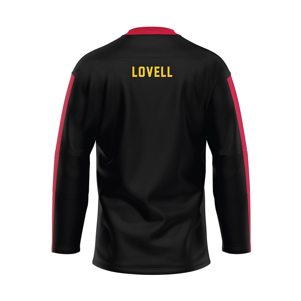 Ferris State - STUNT : Savanna Lovell - Black Hockey Jersey-1
