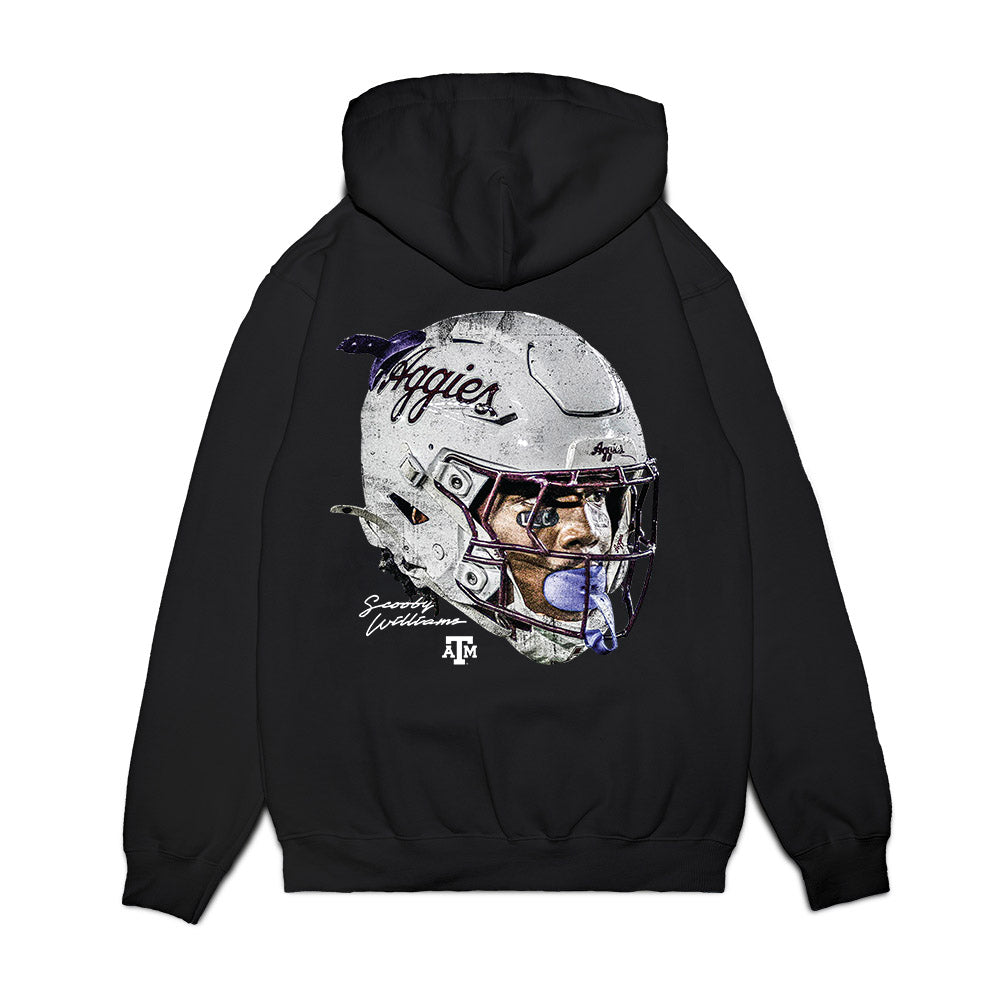 Texas A&M - NCAA Football : Scooby Williams - Game Face Premium Hooded Sweatshirt-1