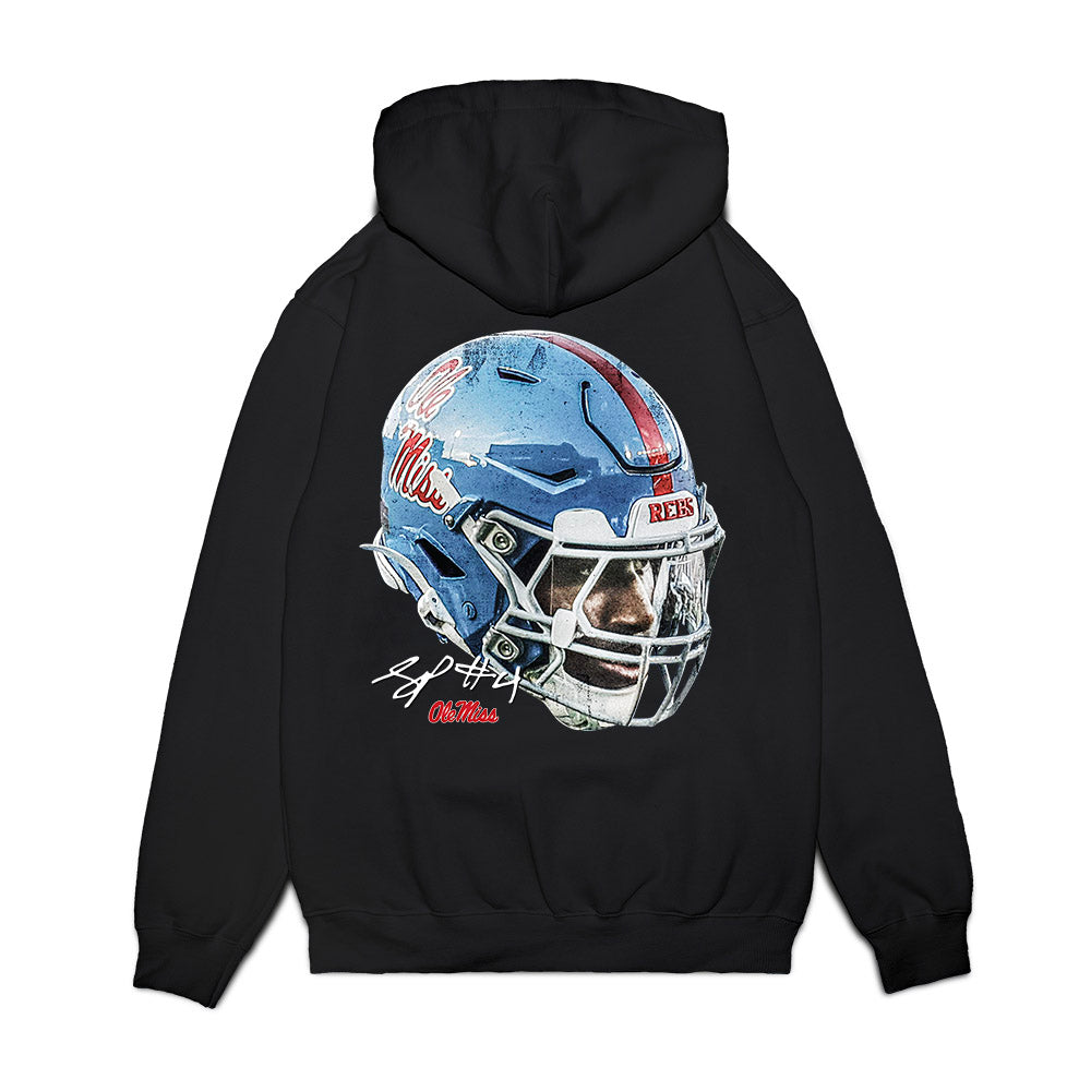 Ole Miss - NCAA Football : Suntarine Perkins - Game Face Premium Hooded Sweatshirt-1