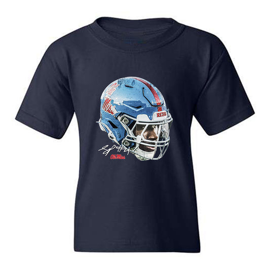 Ole Miss - NCAA Football : Suntarine Perkins - Game Face Youth T-Shirt-0