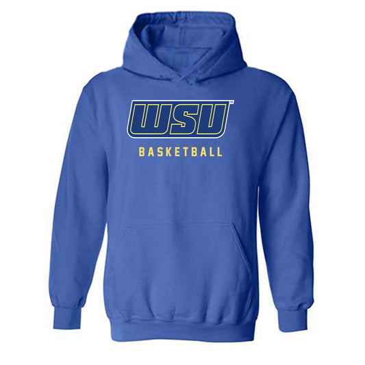 Worcester State - NCAA Men's Basketball : Dajon Burton - Classic Shersey Hooded Sweatshirt-0