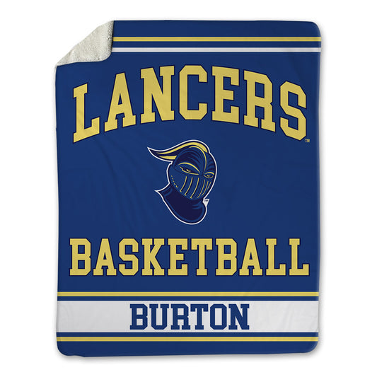 Worcester State - NCAA Men's Basketball : Dajon Burton - Blanket-0