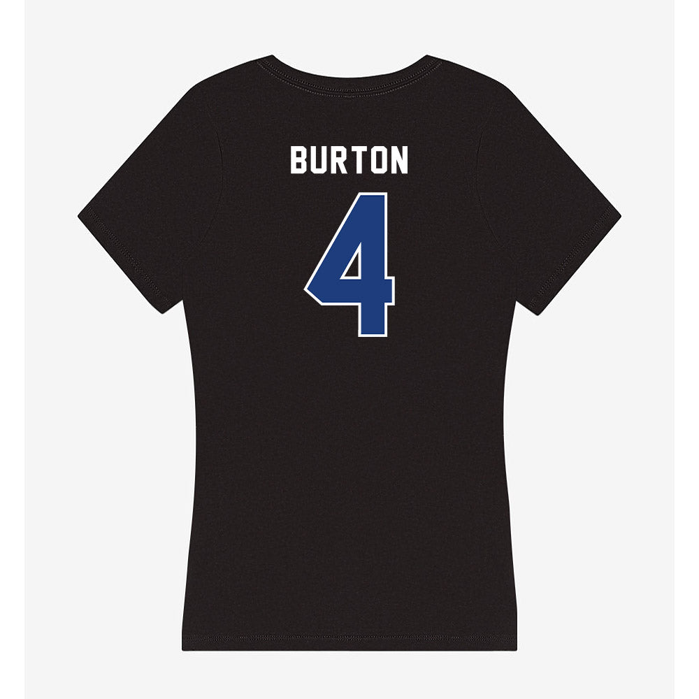 Worcester State - NCAA Men's Basketball : Dajon Burton - Classic Shersey Women's V-Neck T-Shirt-1