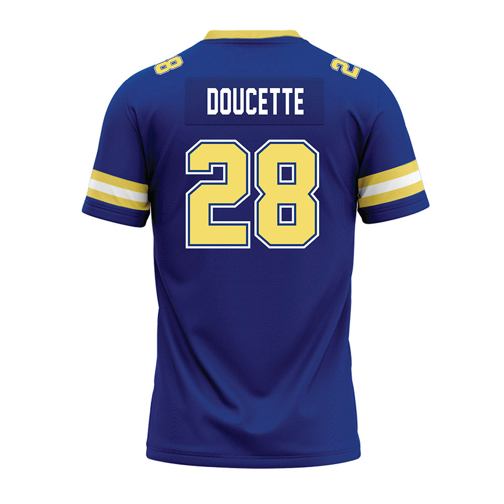 Worcester State - NCAA Football : John Doucette - Blue Premium Football Jersey-1