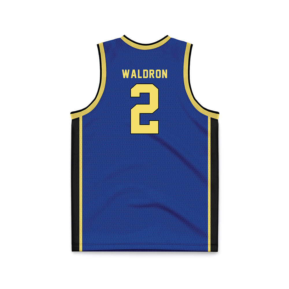 Worcester State - NCAA Women's Basketball : Lena Waldron - Blue Basketball Jersey-1