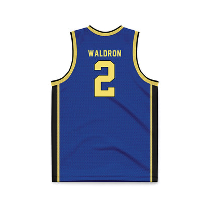 Worcester State - NCAA Women's Basketball : Lena Waldron - Blue Basketball Jersey-1