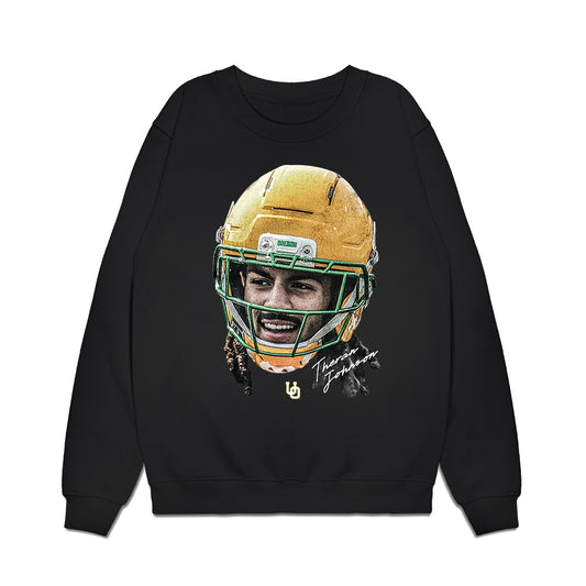 Oregon - NCAA Football : Theran Johnson - Game Face Premium Crewneck Sweatshirt-0