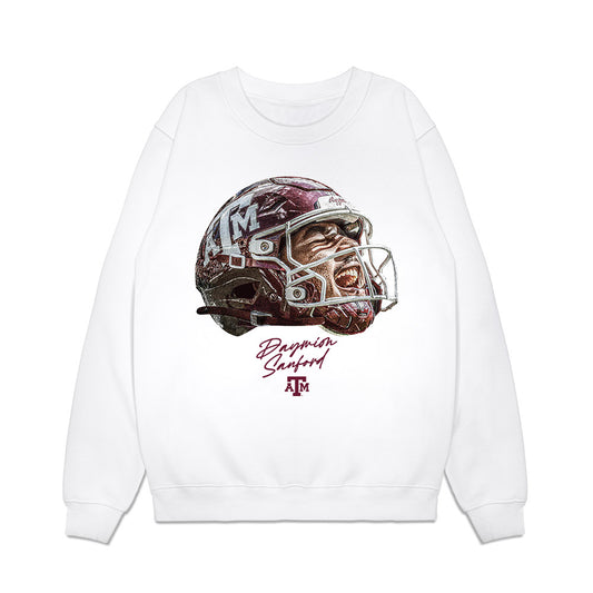 Texas A&M - NCAA Football : Daymion Sanford - Game Face Premium Crewneck Sweatshirt-0