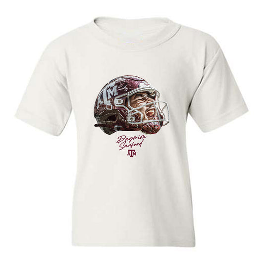 Texas A&M - NCAA Football : Daymion Sanford - Game Face Youth T-Shirt-0