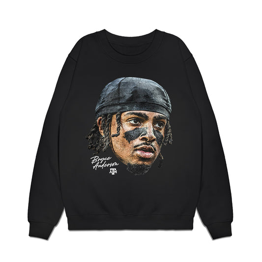 Texas A&M - NCAA Football : Bryce Anderson - GameFace Premium Crewneck Sweatshirt-0