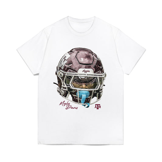 Texas A&M - NCAA Football : Myles Davis - Game Face Comfort Colors T-Shirt-0
