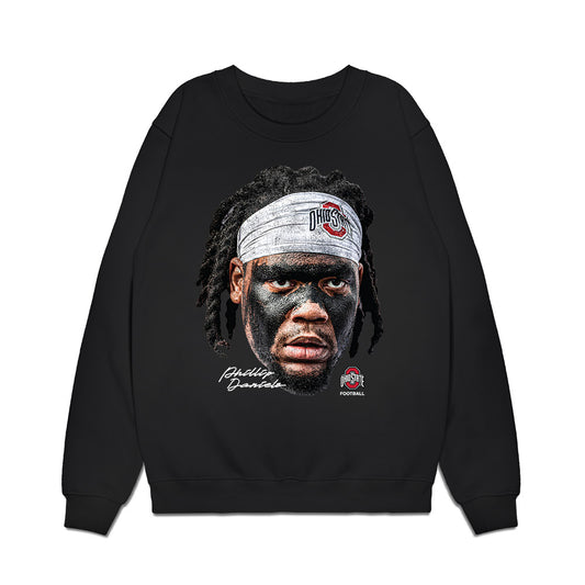 Ohio State - NCAA Football : Phillip Daniels - Game Face Premium Crewneck Sweatshirt-0
