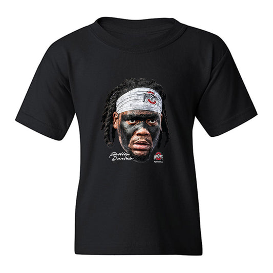 Ohio State - NCAA Football : Phillip Daniels - Game Face Youth T-Shirt-0