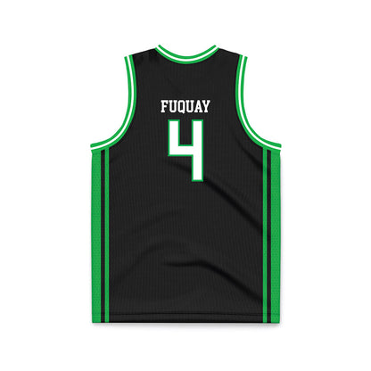 Marshall - NCAA Men's Basketball : Andrew Fuquay - Black Basketball Jersey-1