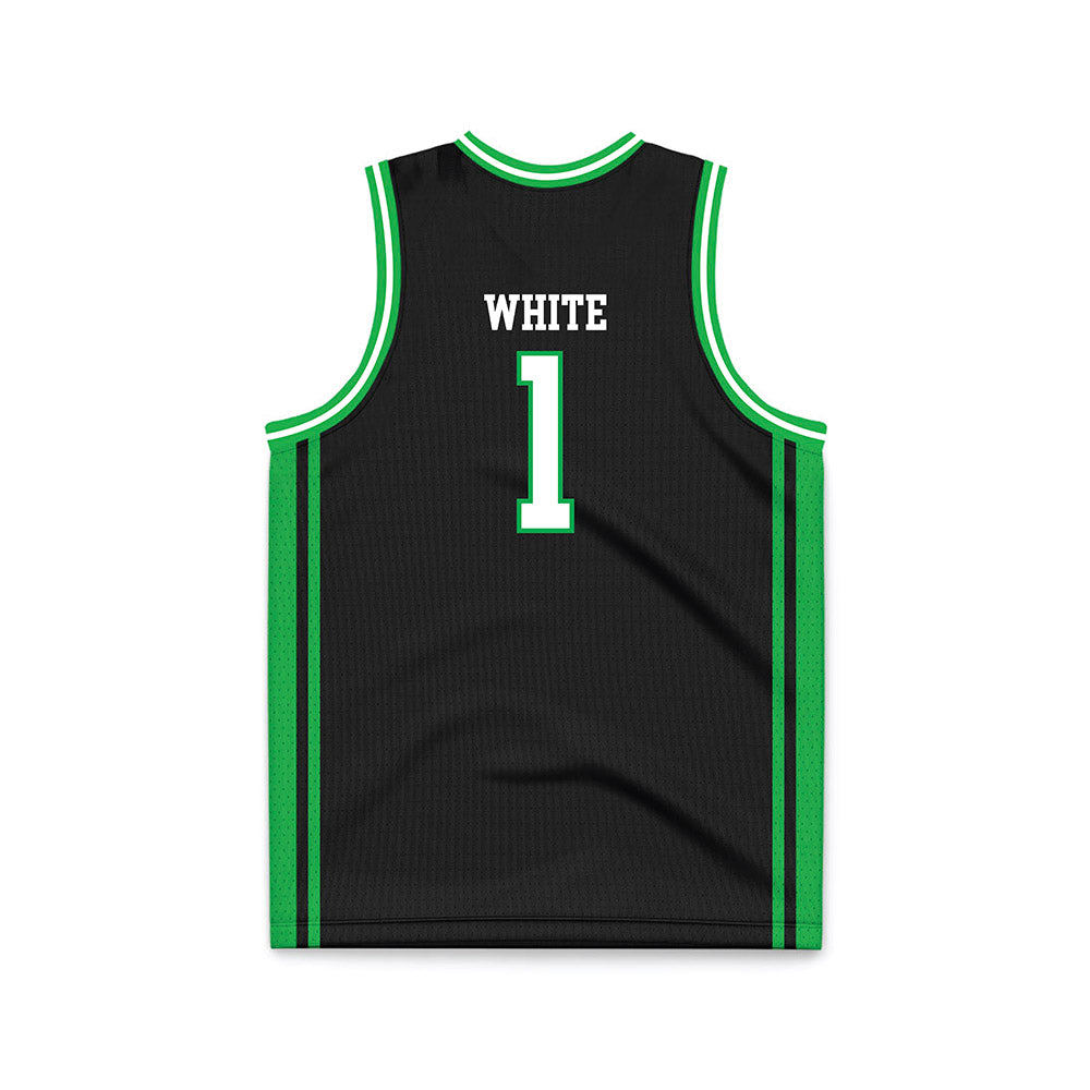 Marshall - NCAA Men's Basketball : Kaiden White - Black Basketball Jersey-1