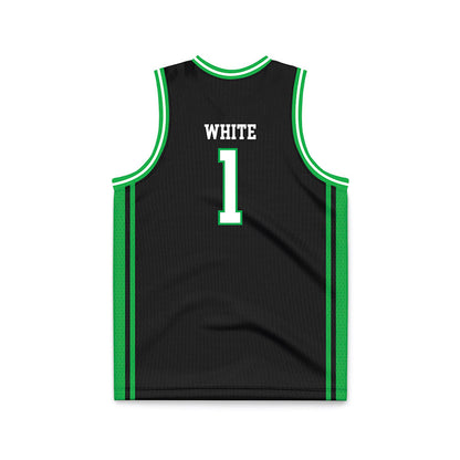 Marshall - NCAA Men's Basketball : Kaiden White - Black Basketball Jersey-1