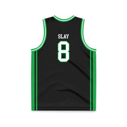 Marshall - NCAA Men's Basketball : Bryce Slay - Black Basketball Jersey-1