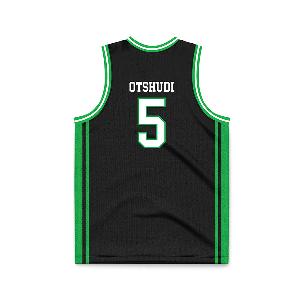 Marshall - NCAA Men's Basketball : Noah Otshudi - Black Basketball Jersey-1