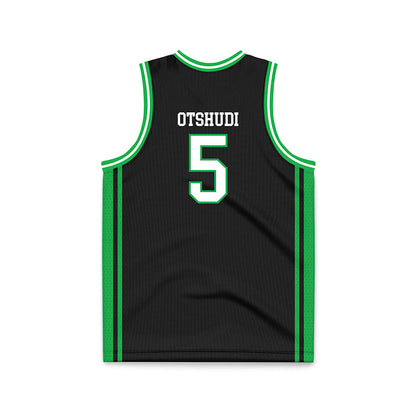 Marshall - NCAA Men's Basketball : Noah Otshudi - Black Basketball Jersey-1