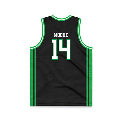 Marshall - NCAA Men's Basketball : Grant Moore - Black Basketball Jersey-1