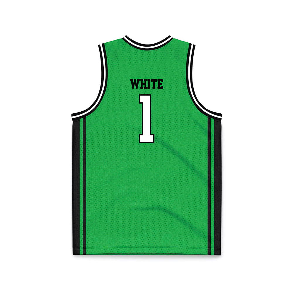Marshall - NCAA Men's Basketball : Kaiden White - Green Basketball Jersey-1