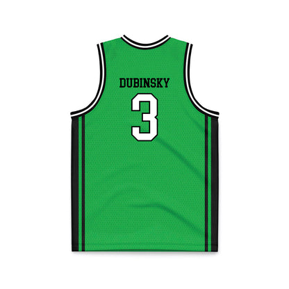 Marshall - NCAA Men's Basketball : Wilson Dubinsky - Green Basketball Jersey-1