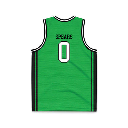Marshall - NCAA Men's Basketball : Kai Spears - Green Basketball Jersey-1