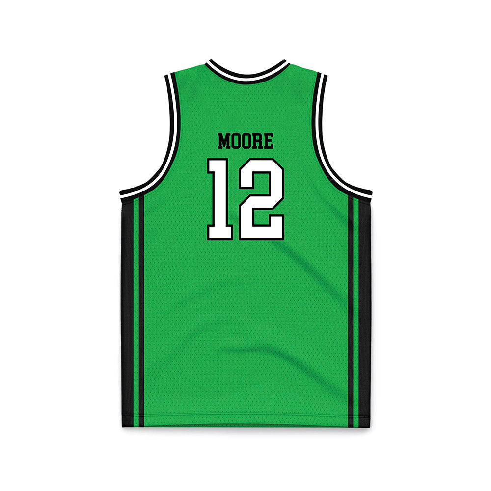 Marshall - NCAA Men's Basketball : Will Moore - Green Basketball Jersey-1