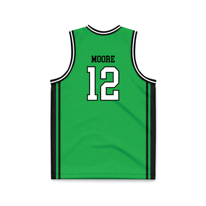 Marshall - NCAA Men's Basketball : Will Moore - Green Basketball Jersey-1