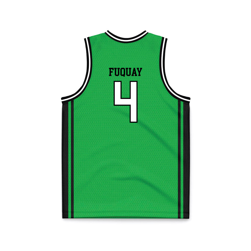 Marshall - NCAA Men's Basketball : Andrew Fuquay - Green Basketball Jersey-1