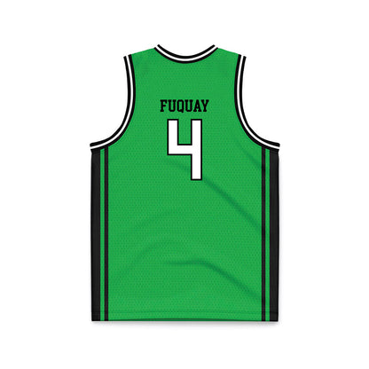 Marshall - NCAA Men's Basketball : Andrew Fuquay - Green Basketball Jersey-1