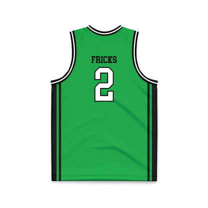 Marshall - NCAA Men's Basketball : Wyatt Fricks - Green Basketball Jersey-1