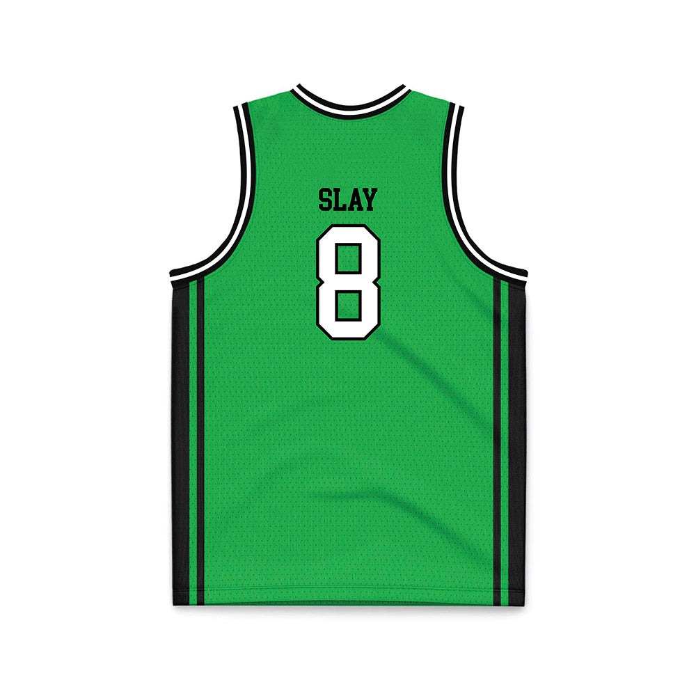 Marshall - NCAA Men's Basketball : Bryce Slay - Green Basketball Jersey-1