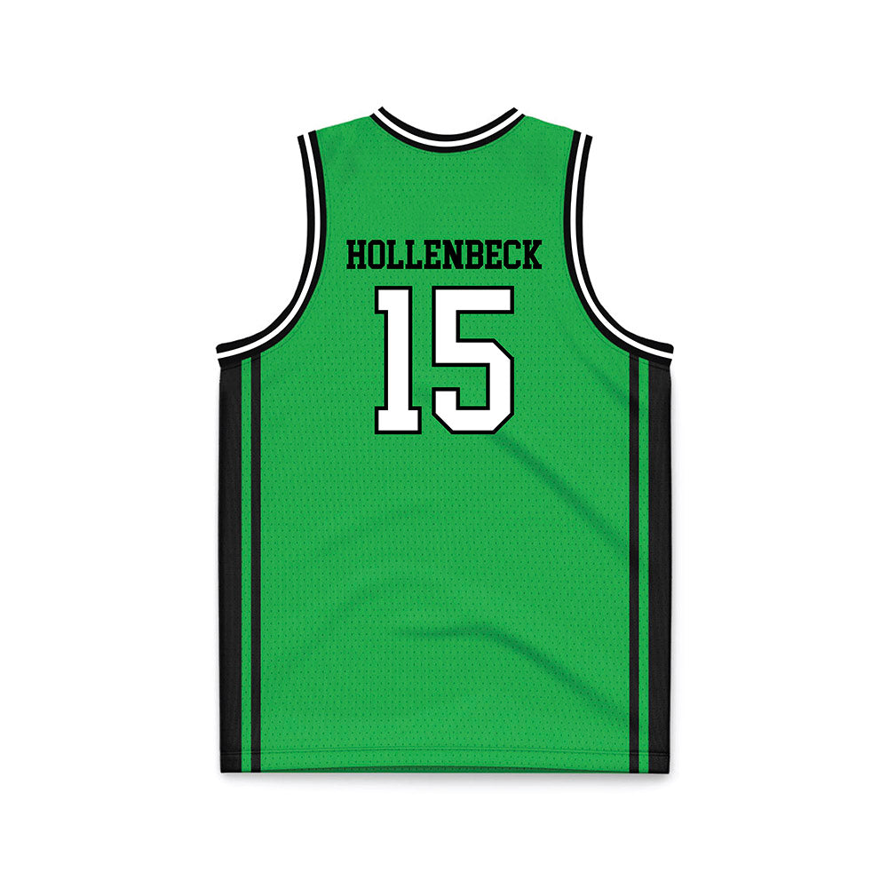 Marshall - NCAA Men's Basketball : Caleb Hollenbeck - Green Basketball Jersey-1