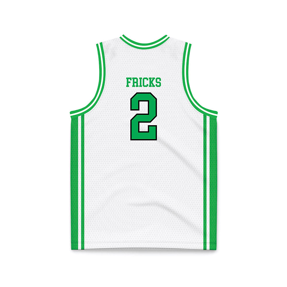 Marshall - NCAA Men's Basketball : Wyatt Fricks - White Basketball Jersey-1