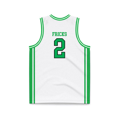 Marshall - NCAA Men's Basketball : Wyatt Fricks - White Basketball Jersey-1