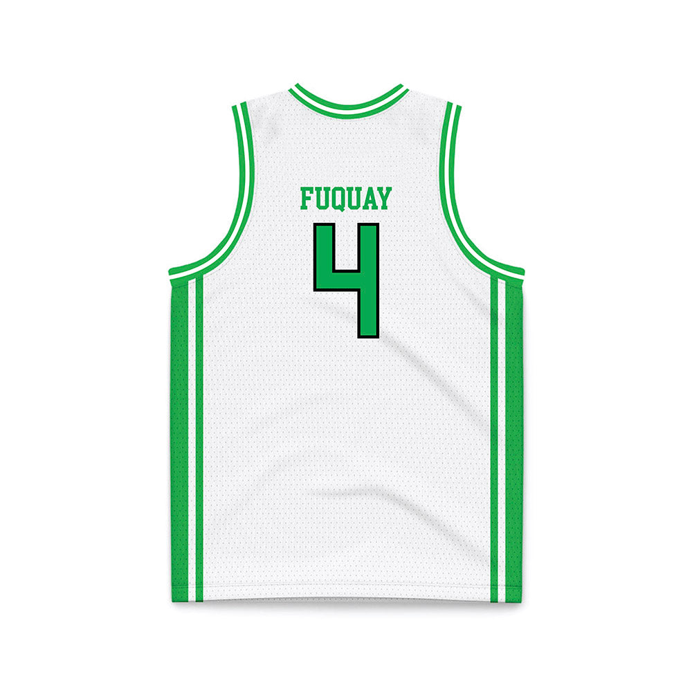 Marshall - NCAA Men's Basketball : Andrew Fuquay - White Basketball Jersey-1