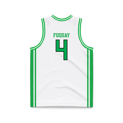 Marshall - NCAA Men's Basketball : Andrew Fuquay - White Basketball Jersey-1