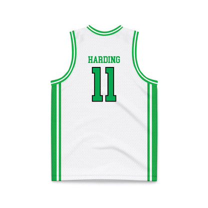 Marshall - NCAA Men's Basketball : Erich Harding - White Basketball Jersey-1