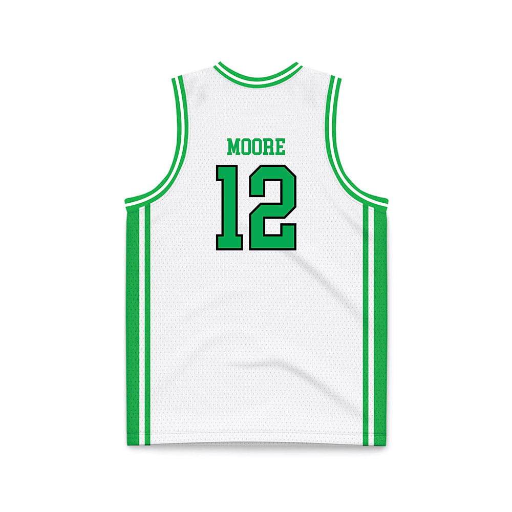Marshall - NCAA Men's Basketball : Will Moore - White Basketball Jersey-1