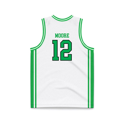 Marshall - NCAA Men's Basketball : Will Moore - White Basketball Jersey-1