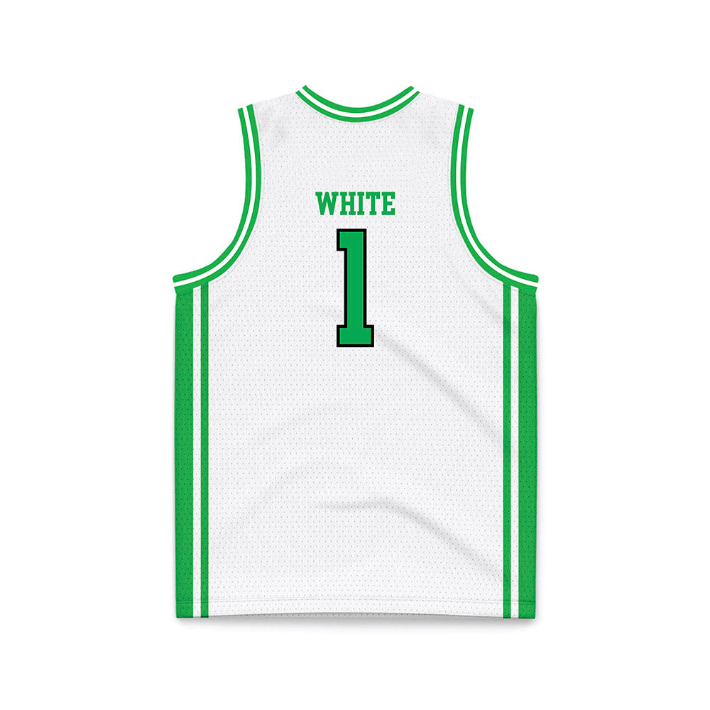 Marshall - NCAA Men's Basketball : Kaiden White - White Basketball Jersey-1