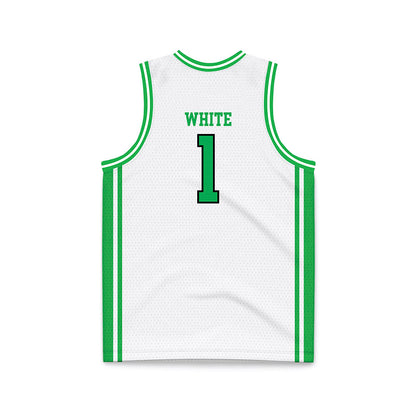 Marshall - NCAA Men's Basketball : Kaiden White - White Basketball Jersey-1