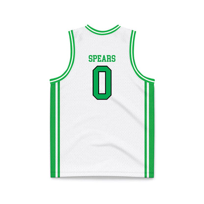 Marshall - NCAA Men's Basketball : Kai Spears - White Basketball Jersey-1