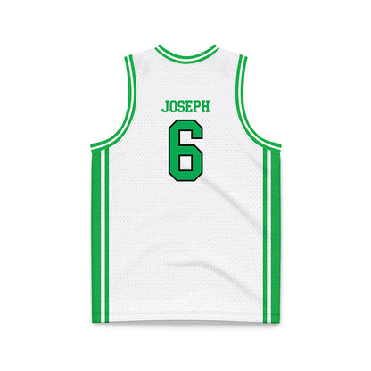 Marshall - NCAA Men's Basketball : Landen Joseph - White Basketball Jersey-1